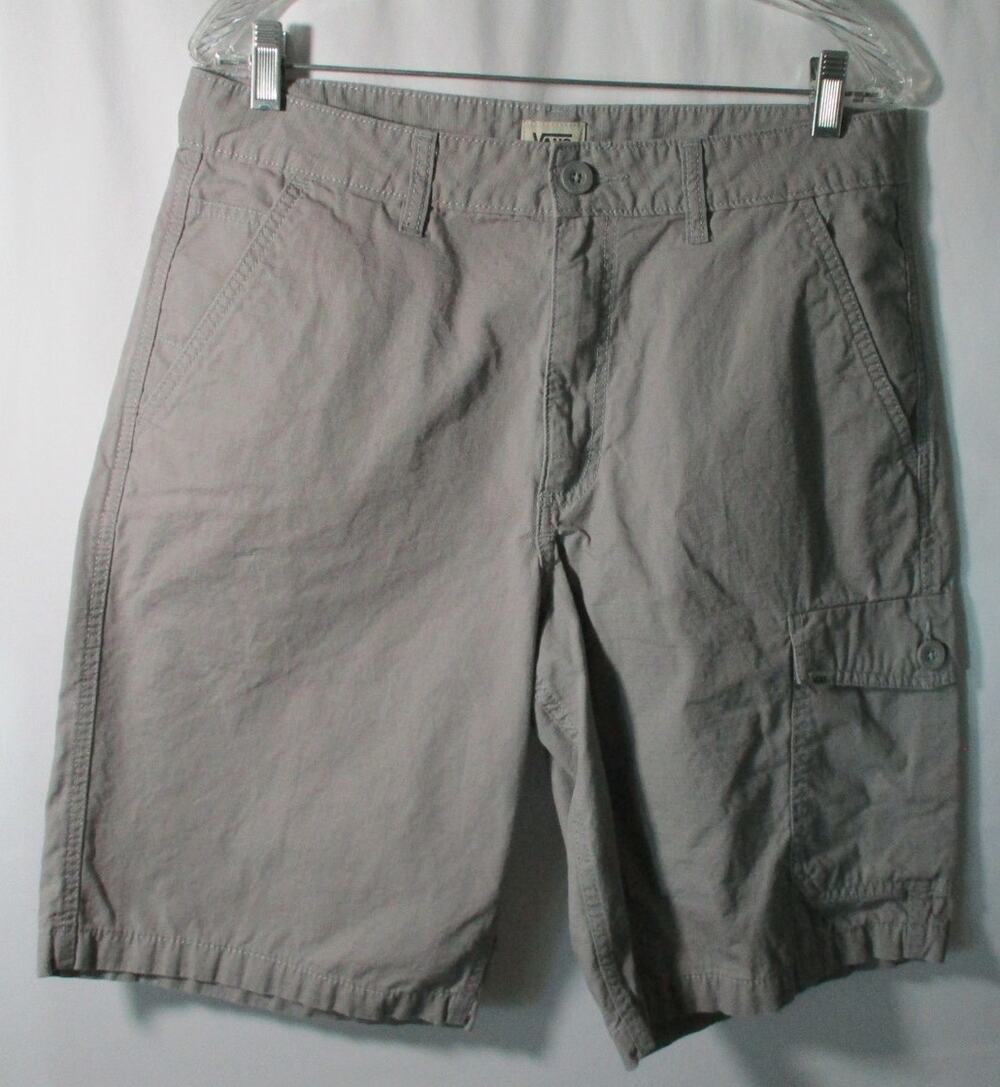 Van's Men's Gray Off The Wall Cargo Shorts Size 34